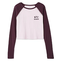 T-shirt de nuit en tricot pointelle No Boundaries pour femmes