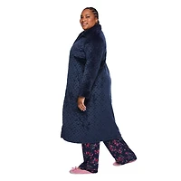 Robe de chambre zippée sur le devant Iyla Plus pour femmes