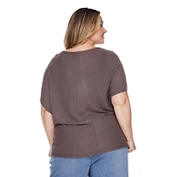 George Women's Plus Dolman Sleeve Top, Sizes 1X-4X