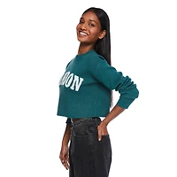 No Boundaries Women's Cropped Sweater, Sizes XS-XXL