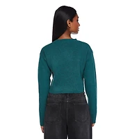 No Boundaries Women's Cropped Sweater, Sizes XS-XXL