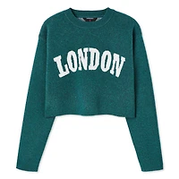 No Boundaries Women's Cropped Sweater, Sizes XS-XXL