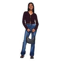 Cardigan noué à l'avant No Boundaries pour femmes Tailles TP–TTG