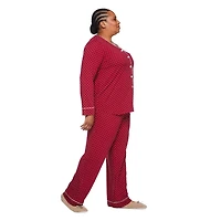 Iyla Women's Plus Pajama 2-Piece Set, Sizes 1X-4X