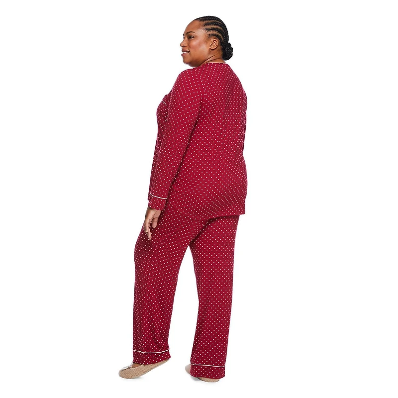 Iyla Women's Plus Pajama 2-Piece Set, Sizes 1X-4X