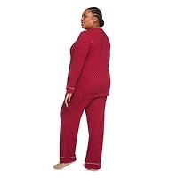 Iyla Women's Plus Pajama 2-Piece Set, Sizes 1X-4X