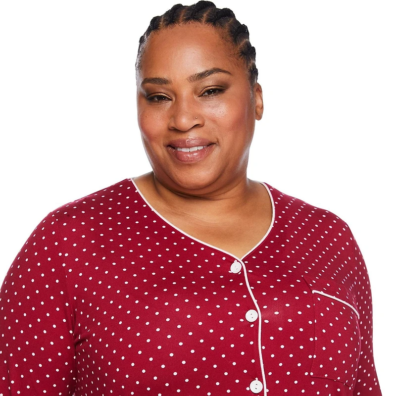 Iyla Women's Plus Pajama 2-Piece Set, Sizes 1X-4X