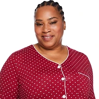 Iyla Women's Plus Pajama 2-Piece Set, Sizes 1X-4X