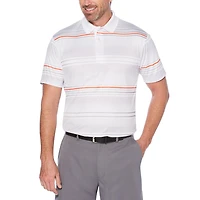 Ben Hogan Men's Performance Ombre Geo Striped short Sleeve Polo Shirt