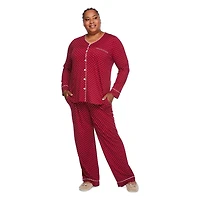 Iyla Women's Plus Pajama 2-Piece Set, Sizes 1X-4X