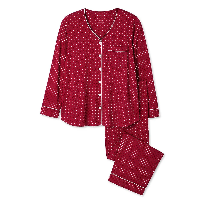 Iyla Women's Plus Pajama 2-Piece Set, Sizes 1X-4X