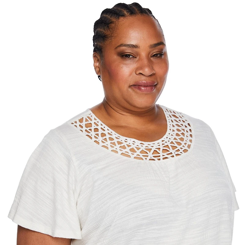 Iyla Women's Plus Crochet Top