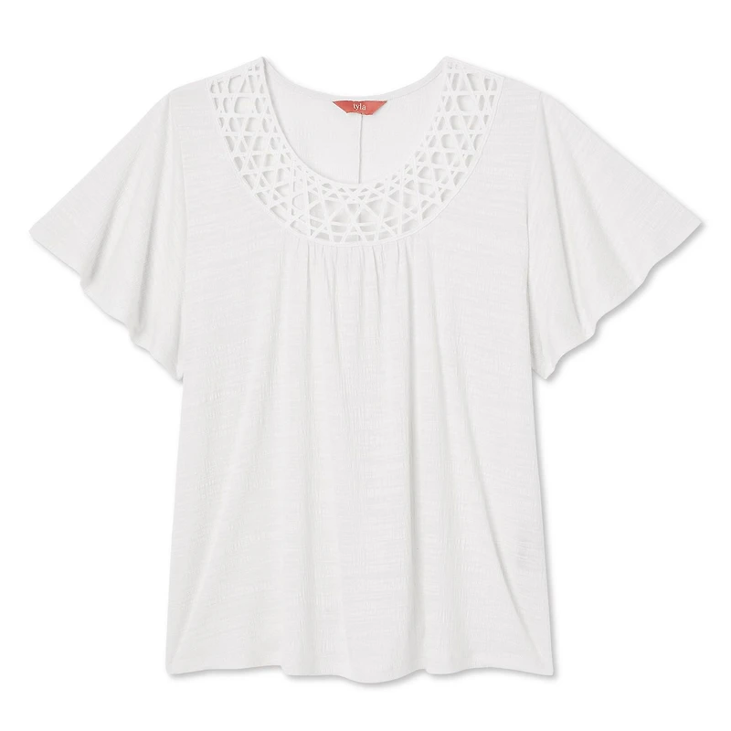 Iyla Women's Plus Crochet Top