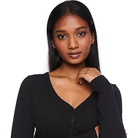 T-shirt de nuit à encolure Henley No Boundaries pour femmes