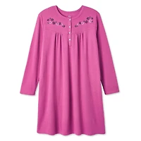 Iyla Women's Plus Henley Nightgown