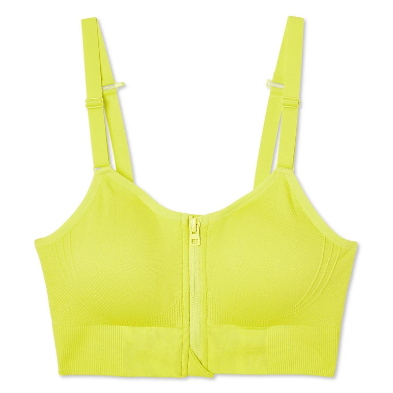 Soutien-gorge zippé Athletic Works pour femmes Tailles TP–TTG