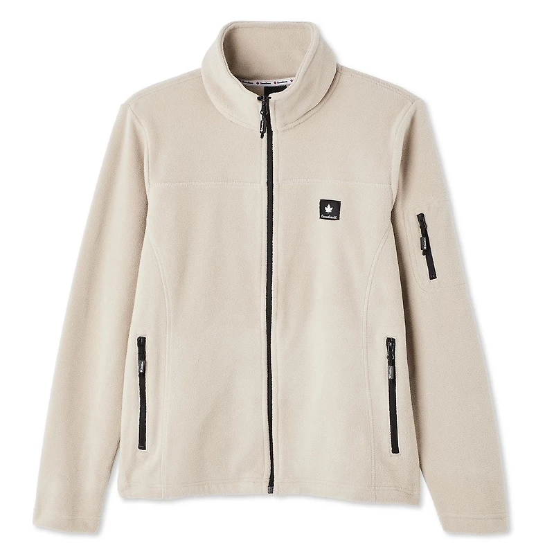 Chandail zippé en molleton Canadiana x SGRC pour femmes Tailles TP–TG