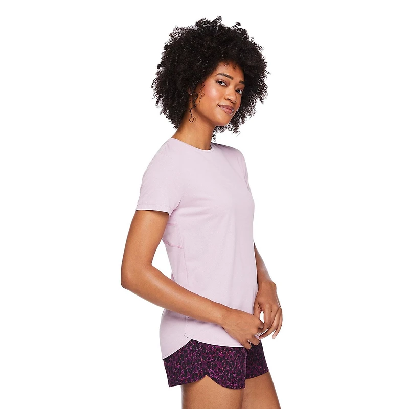 T-shirt à manches courtes Athletic Works pour femmes Tailles TP–TTG