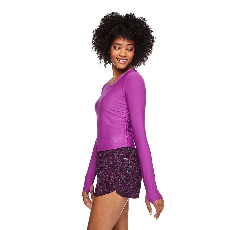 Athletic Works Women's Ruched Crop Tee