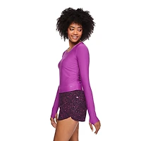 Athletic Works Women's Ruched Crop Tee