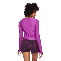 Athletic Works Women's Ruched Crop Tee