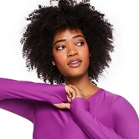 Athletic Works Women's Ruched Crop Tee