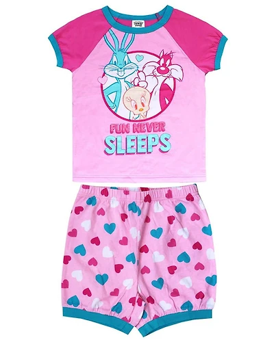 Looney Tunes two piece pyjama set for girls