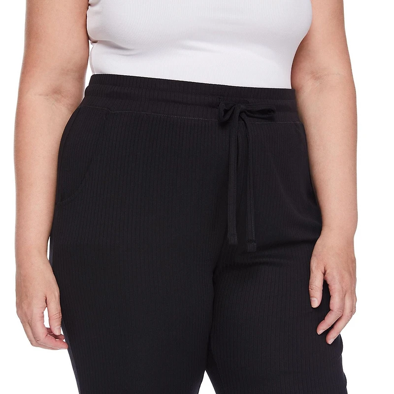 Jogger de nuit en jersey à effet peau pêche George Plus pour femmes Tailles 1X-3X