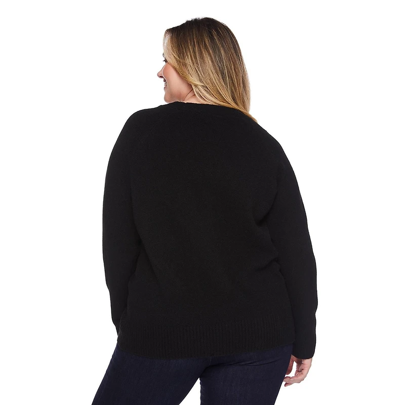 George Women's Plus Long Sleeve Cardigan