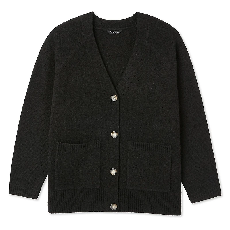 George Women's Plus Long Sleeve Cardigan