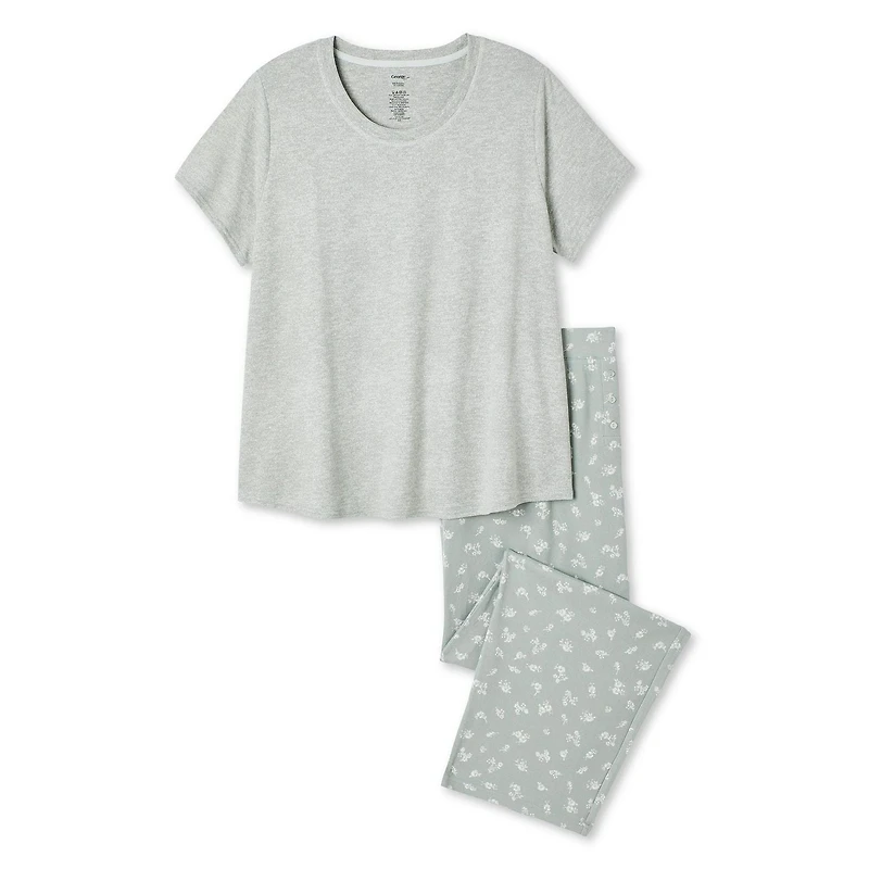 George Women's Plus Pajama 2-Piece Set, Sizes 1X-4X