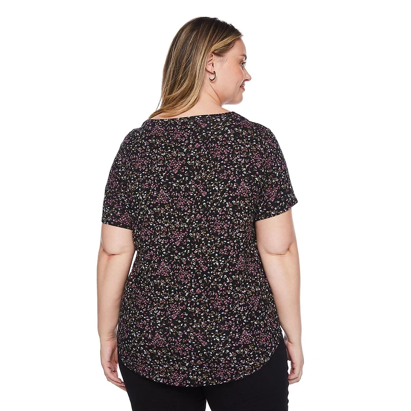 T-shirt à encolure dégagée George Plus pour femmes Tailles 1X-4X