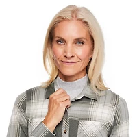 Iyla Women's Hacci Plaid Shirt