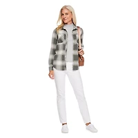 Chemise à carreaux en tricot hacci Iyla pour femmes