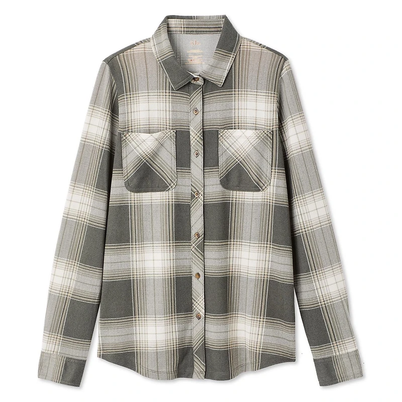 Chemise à carreaux en tricot hacci Iyla pour femmes