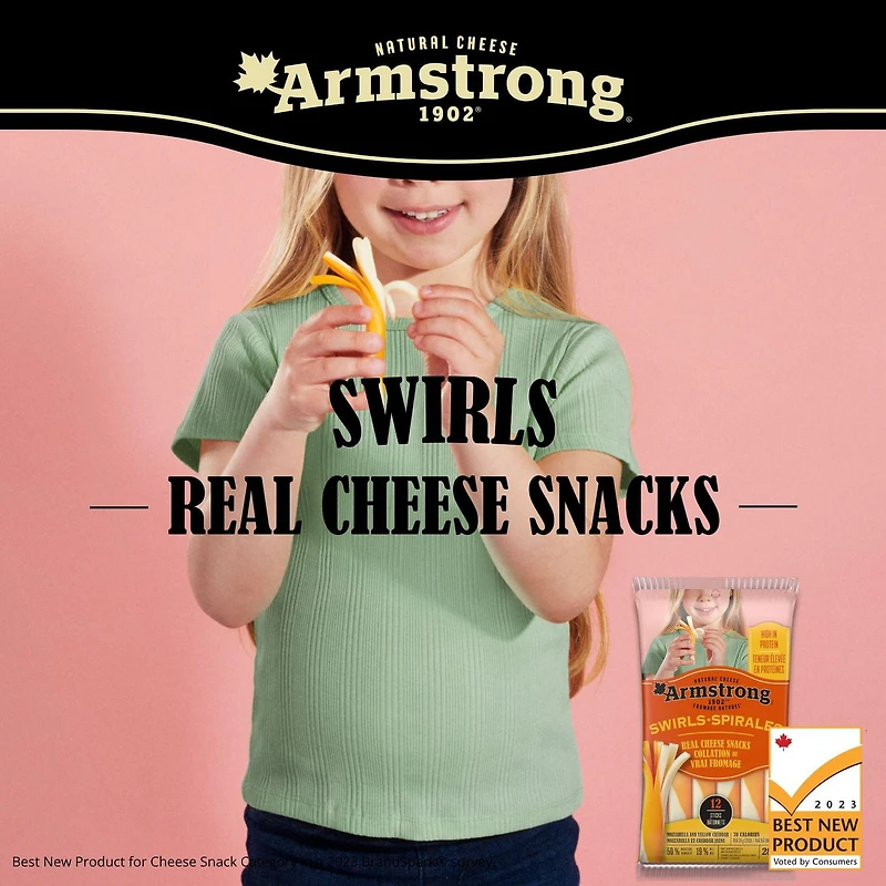 Armstrong Swirls Real Cheese Snacks, 283 g (12 Sticks)