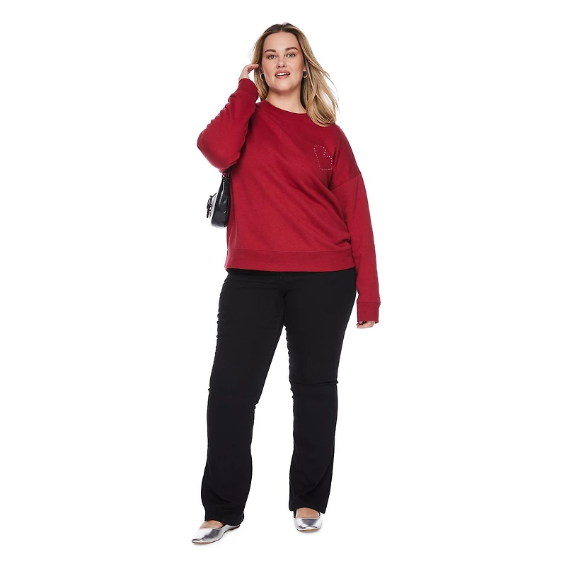 George Women's Plus Crew Neckline Popover, Sizes 1X-4X