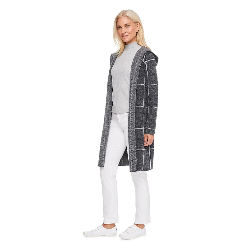 Manteau-cardigan à capuchon Iyla pour femmes