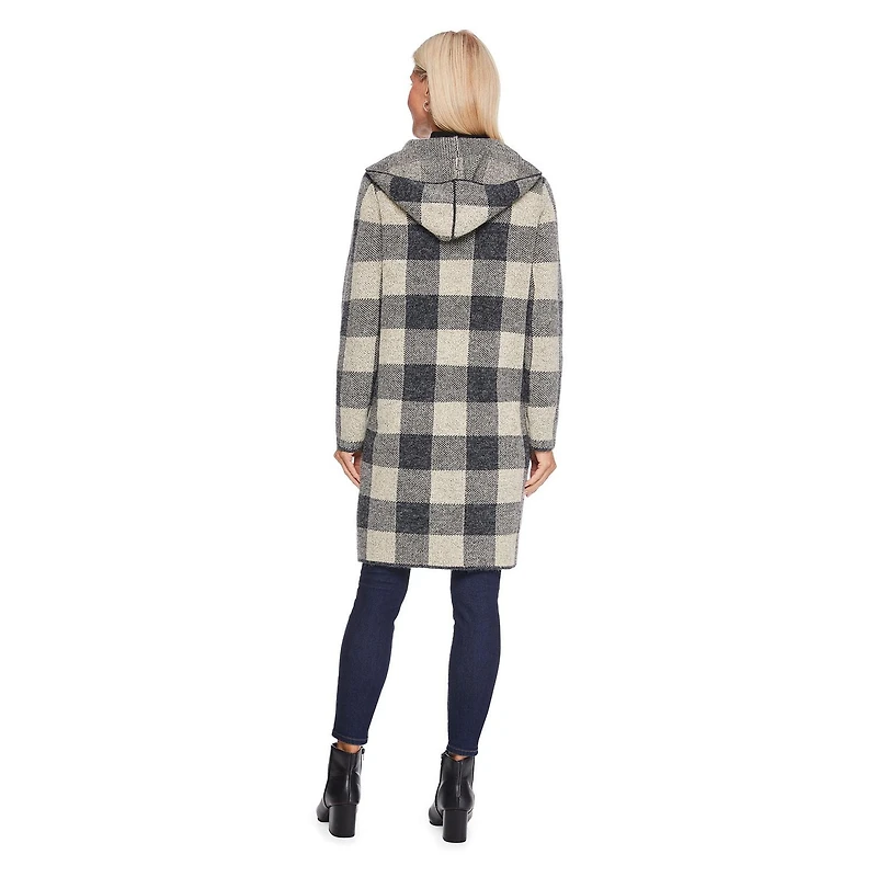 Manteau-cardigan à capuchon Iyla pour femmes Tailles P-TTG