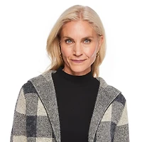 Manteau-cardigan à capuchon Iyla pour femmes Tailles P-TTG