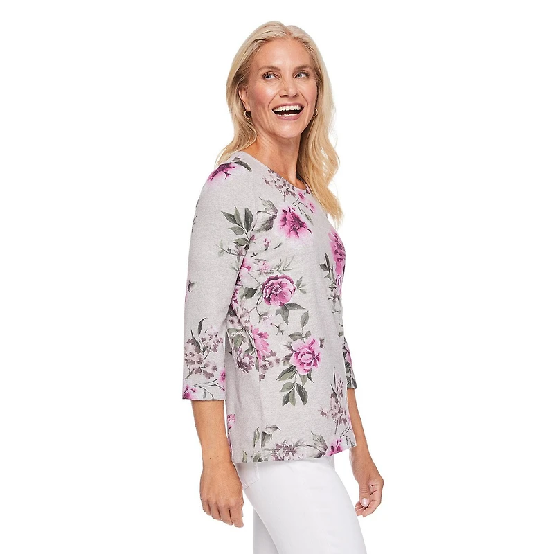 Iyla Women's 3/4 Sleeve Hacci Top