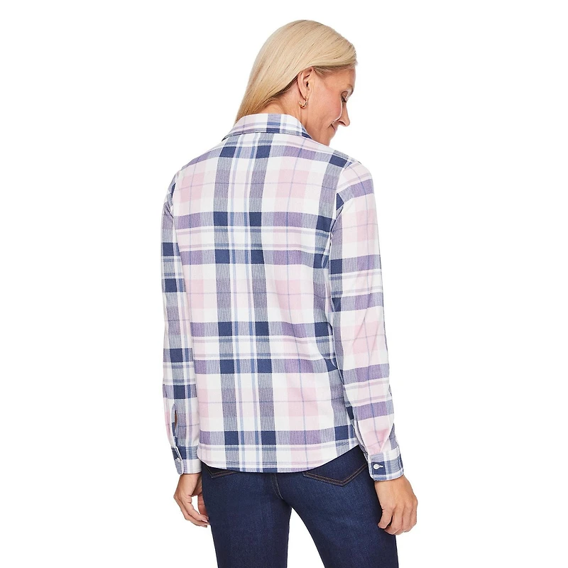 Chemise à carreaux en tricot hacci Iyla pour femmes Tailles P-TTG
