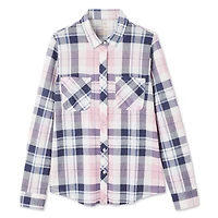 Chemise à carreaux en tricot hacci Iyla pour femmes Tailles P-TTG