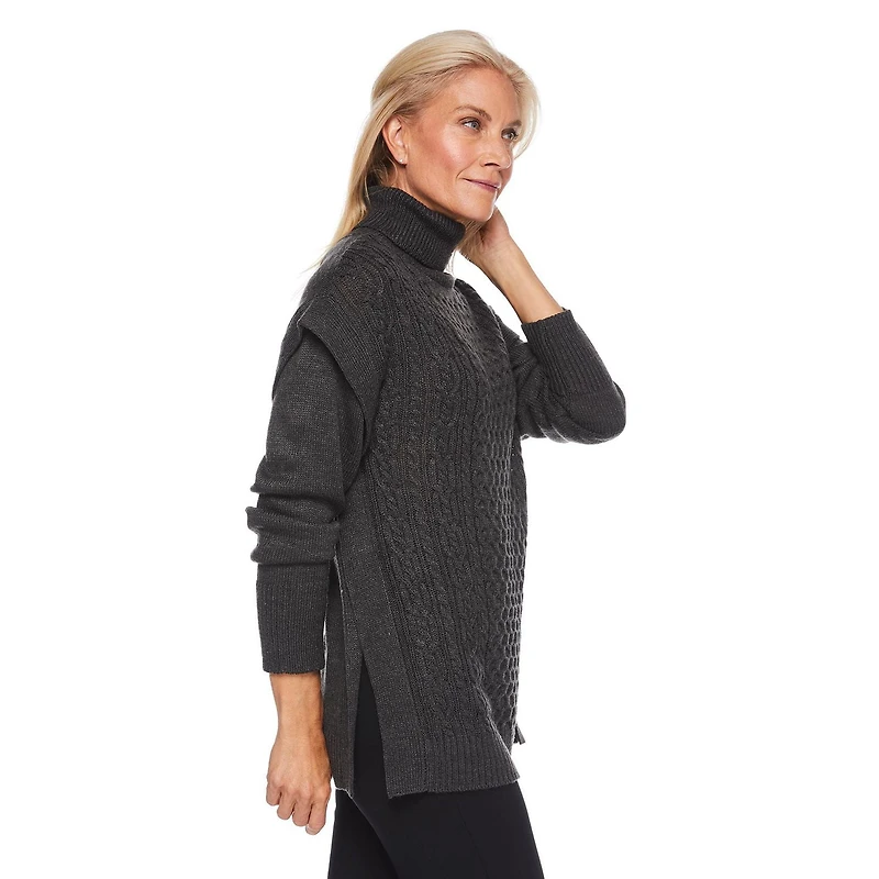 Iyla Women's Cable Knit Sweater, Sizes S-XXL