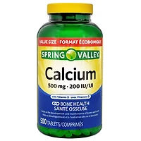 Spring Valley Calcium 500 mg 200 UI