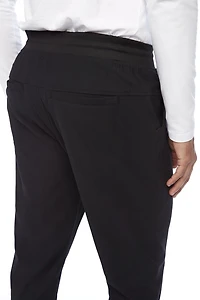 Jeaniologie ™ Pantalon de jogging avec taille et poignets côtelés pour hommes noir