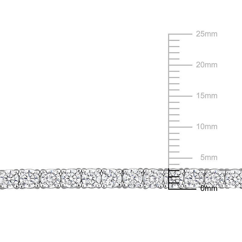 Miabella 3-1/2 Carat T.G.W. Cubic Zirconia Sterling Silver Semi-Tennis Bracelet