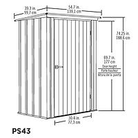 Abri de patio Spacemaker, 4 x 3, gris pâle et anthracite