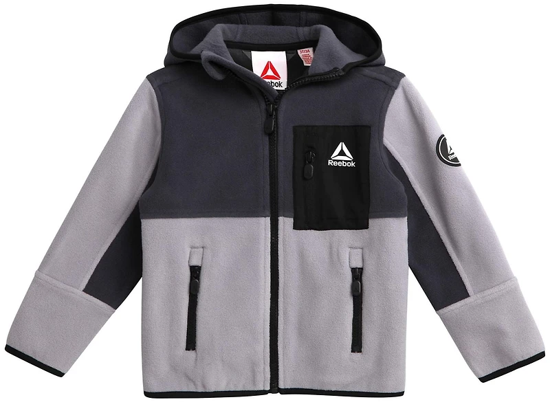 Reebok Lightweight Polar Fleece Jacket with Zippered Chest Pocket, Reebok Polar Fleece Jacket