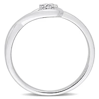 Bague de Promesse infini Miabella d'accent de diamant en Argent Sterling